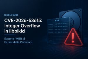 CVE-2026-53615: Integer Overflow in libblkid Exposes the MBR to the Partition Parser